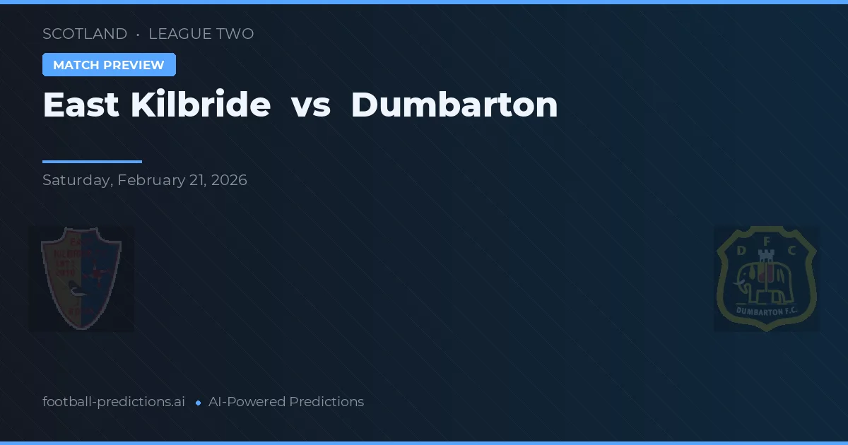 East Kilbride vs Dumbarton — prognóstico e prévia do jogo