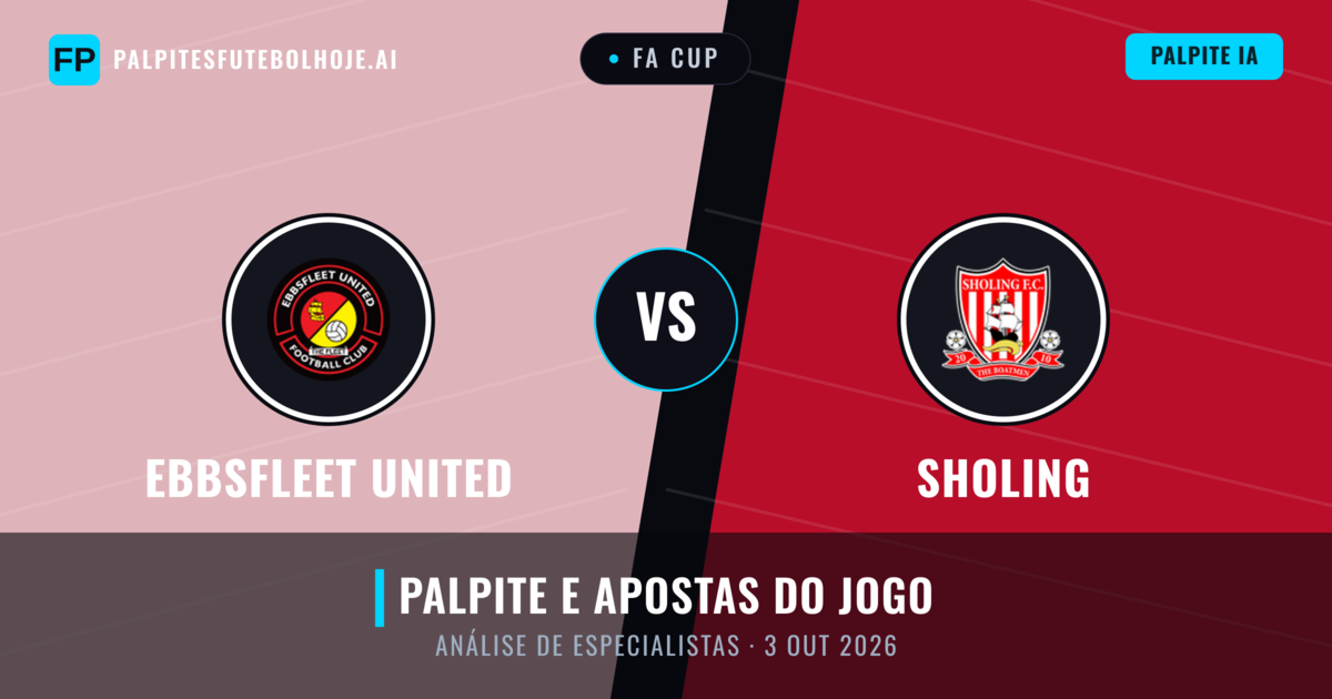 Ebbsfleet United vs Sholing — prognóstico e prévia do jogo
