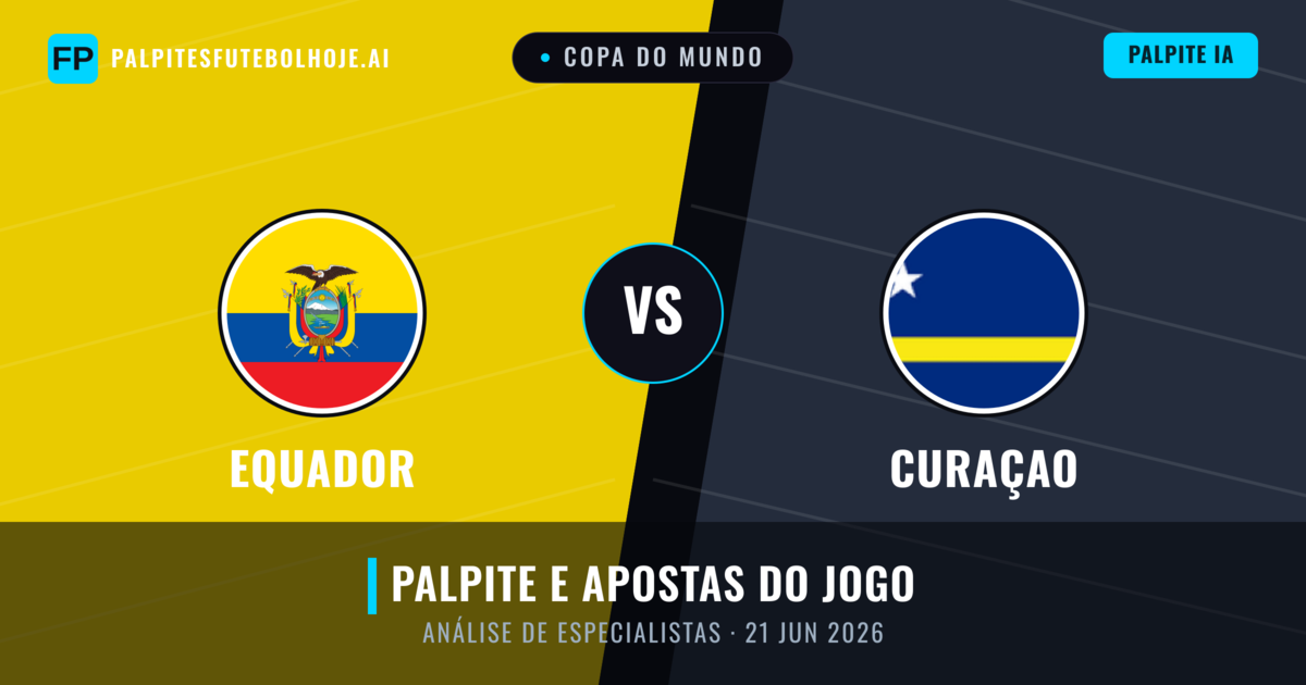 Equador vs Curaçao — prognóstico e prévia do jogo