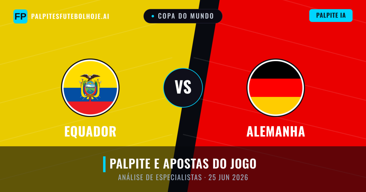 Equador vs Alemanha — prognóstico e prévia do jogo