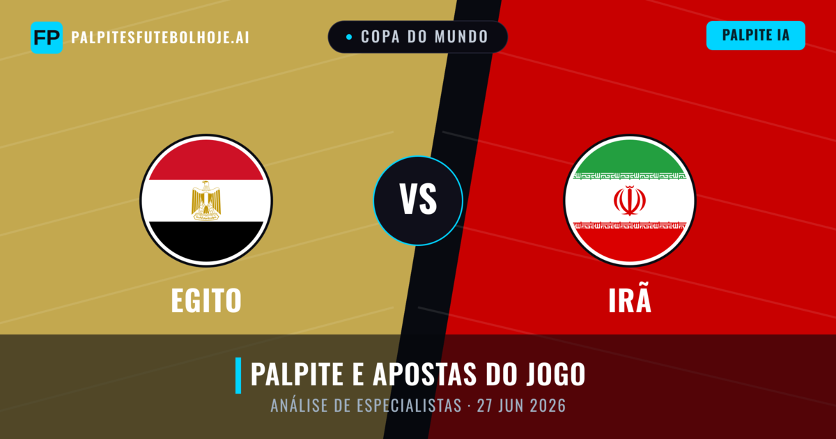 Egito vs Irã — prognóstico e prévia do jogo