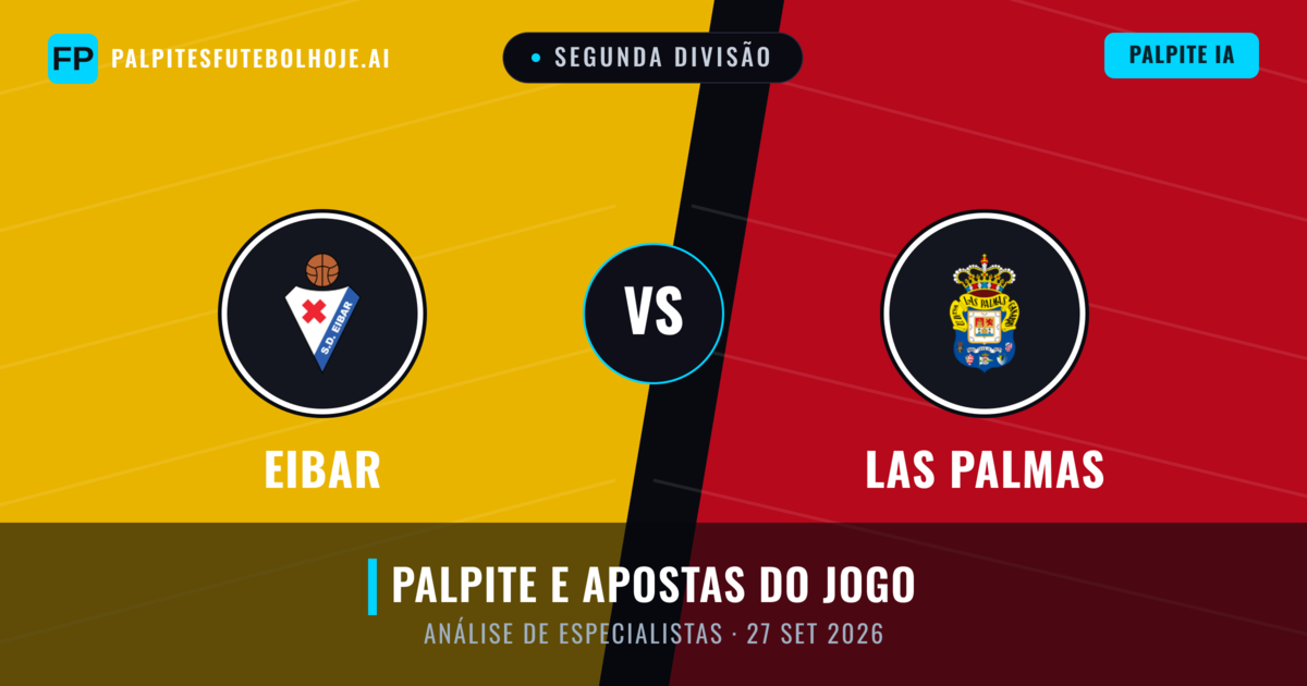 Eibar vs Las Palmas — prognóstico e prévia do jogo