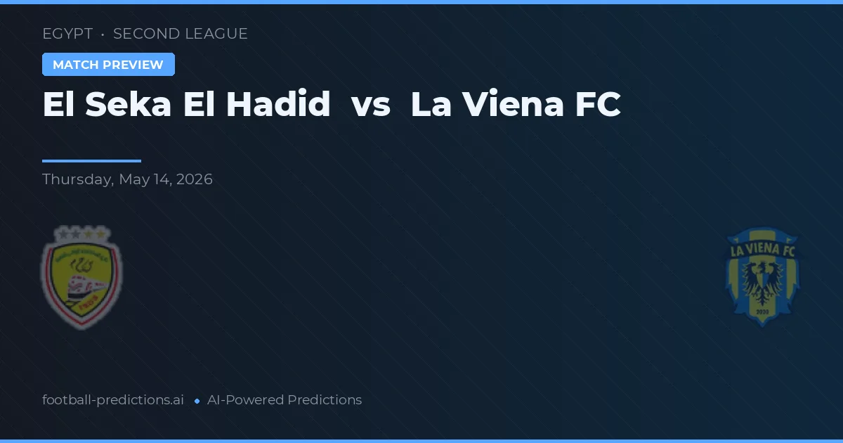 El Seka El Hadid vs La Viena FC — prognóstico e prévia do jogo