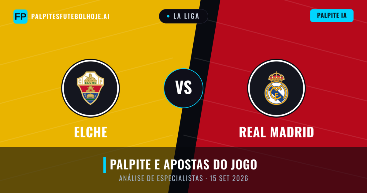 Elche vs Real Madrid — prognóstico e prévia do jogo