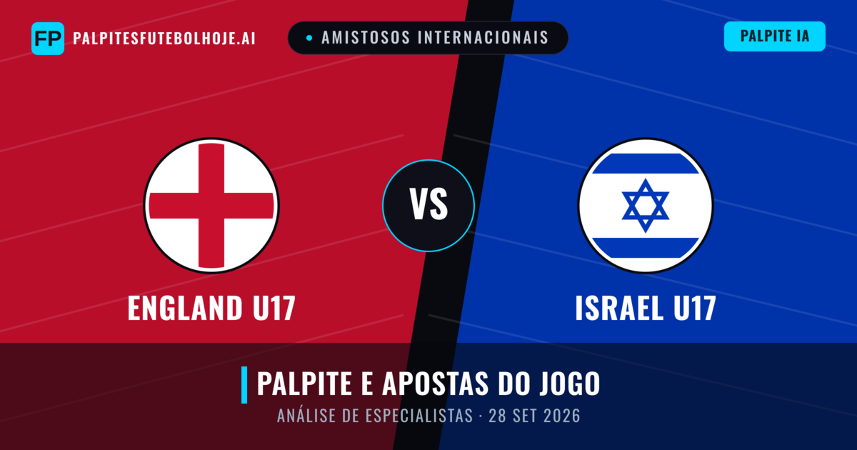 England U17 vs Israel U17 — prognóstico e prévia do jogo