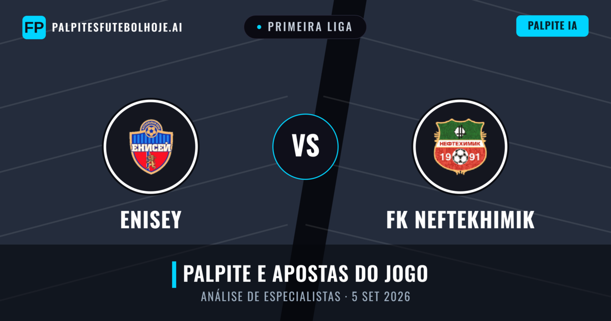 Enisey vs FK Neftekhimik — prognóstico e prévia do jogo