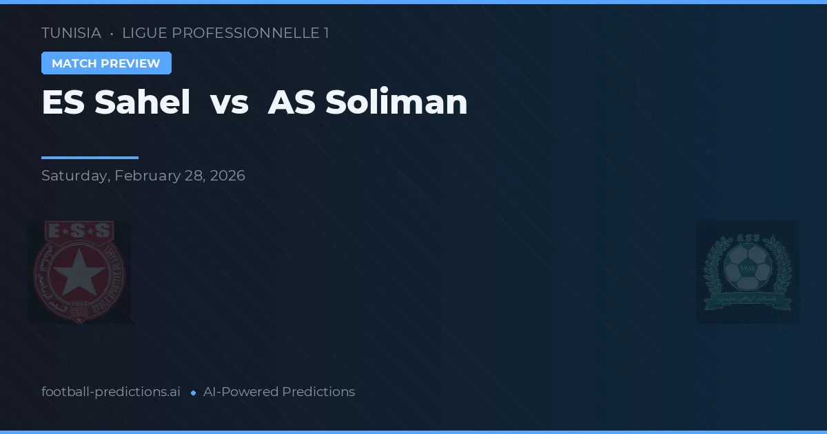 ES Sfax vs AS Soliman — prognóstico e prévia do jogo