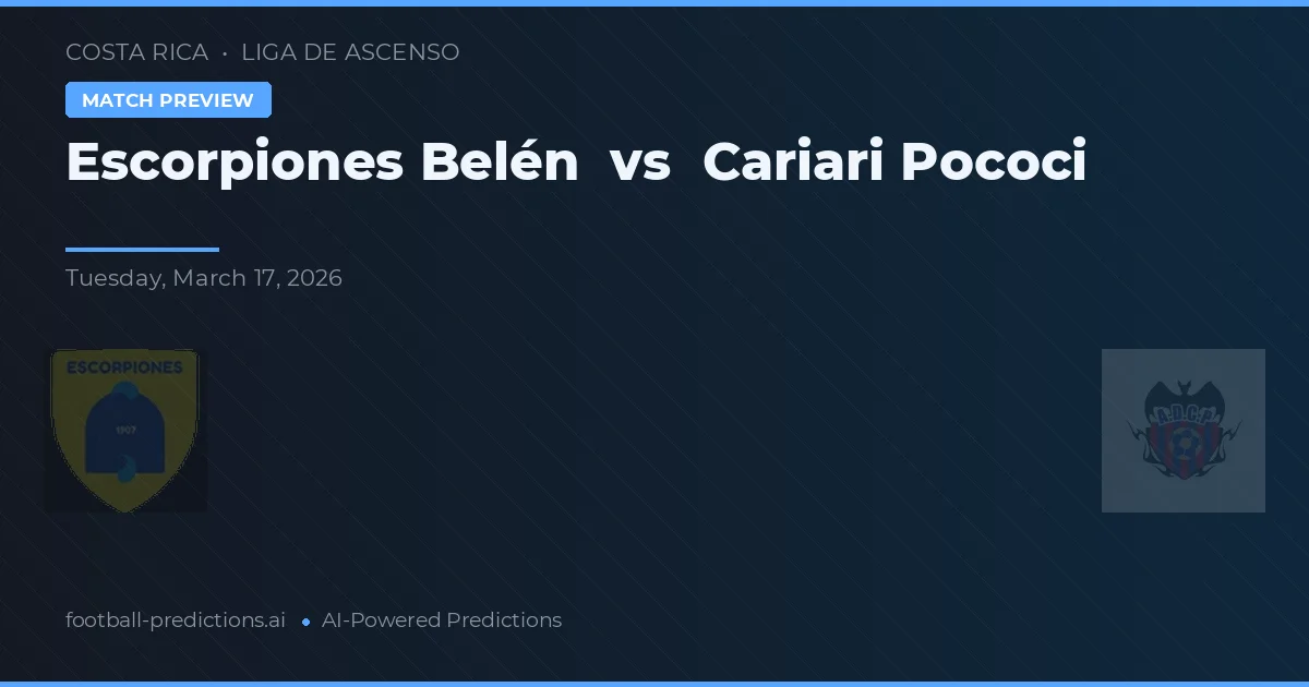 Escorpiones Belén vs Cariari Pococí — prognóstico e prévia do jogo