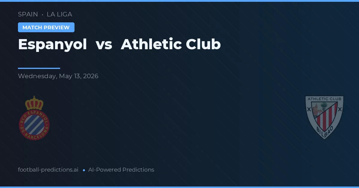 Espanyol vs Athletic Bilbao — prognóstico e prévia do jogo