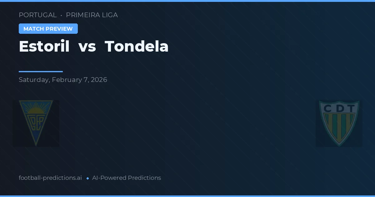 Estoril vs Tondela — prognóstico e prévia do jogo