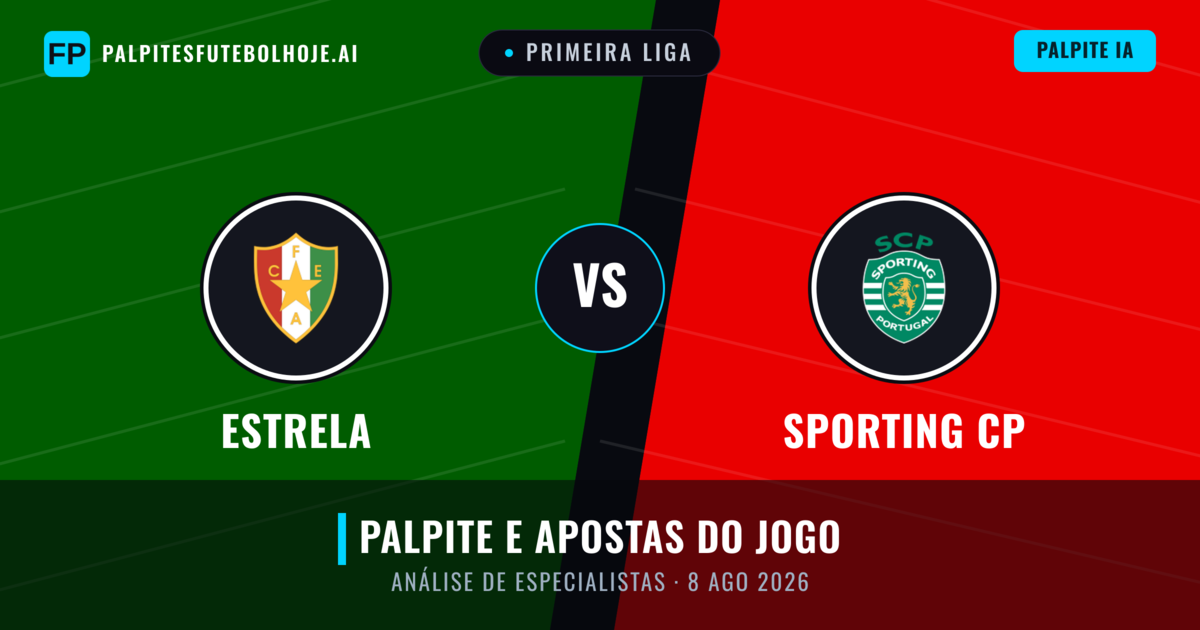 Estrela vs Sporting CP — prognóstico e prévia do jogo
