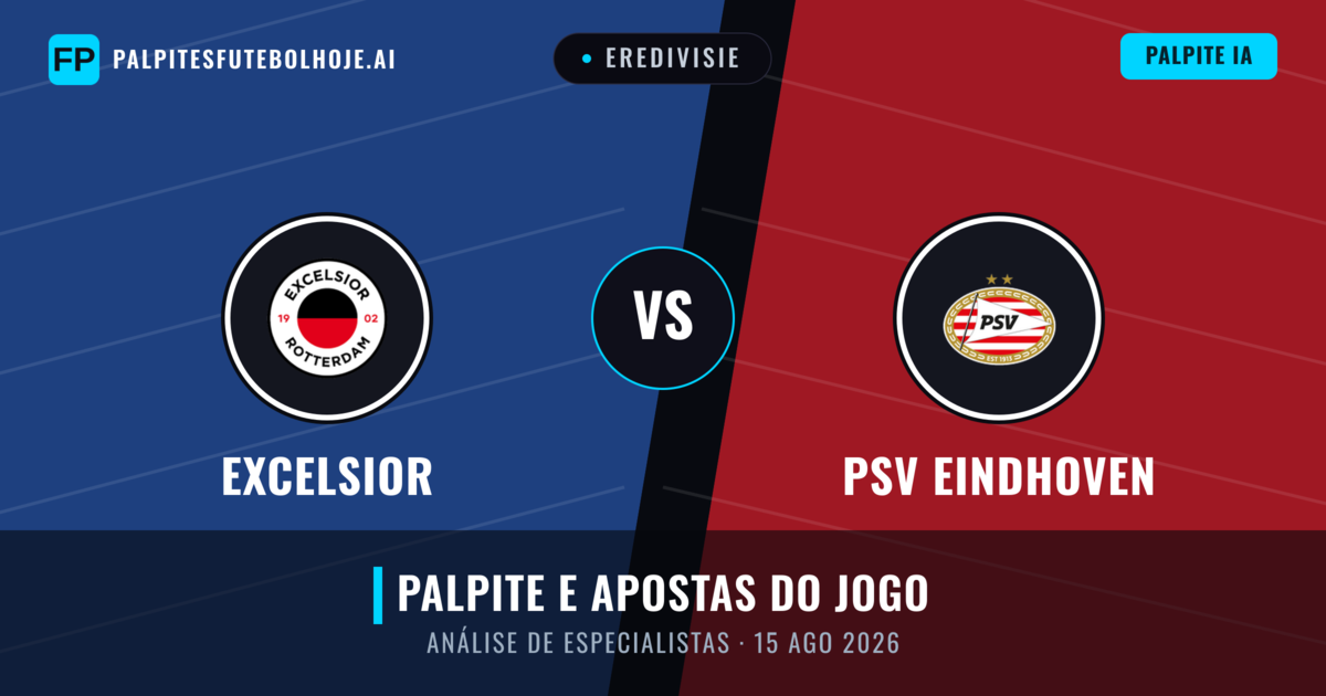 Excelsior vs PSV Eindhoven — prognóstico e prévia do jogo