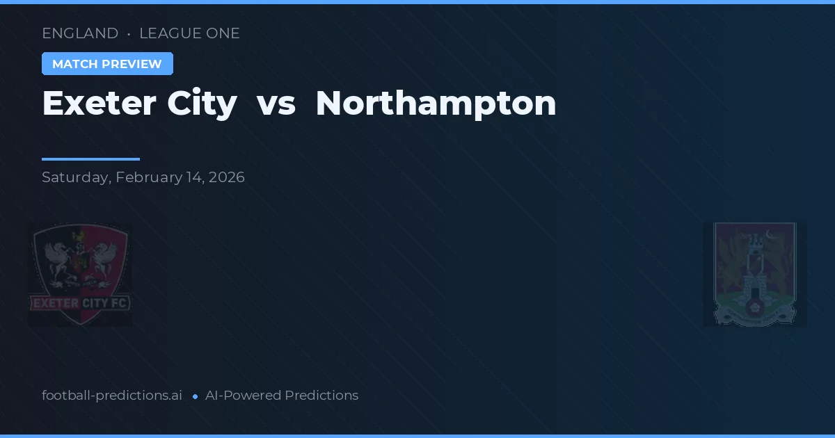 Exeter City vs Northampton — prognóstico e prévia do jogo