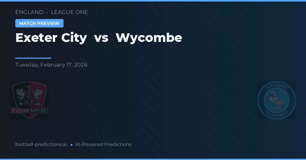 Exeter City vs Wycombe — prognóstico e prévia do jogo