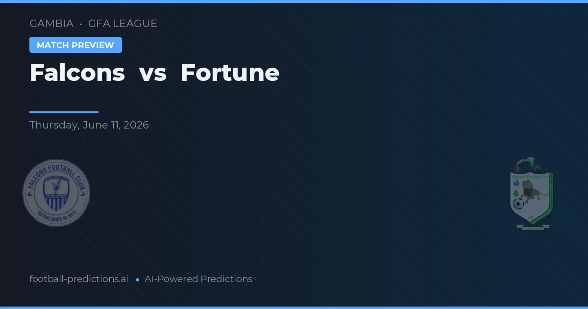 Falcões vs Fortune — prognóstico e prévia do jogo