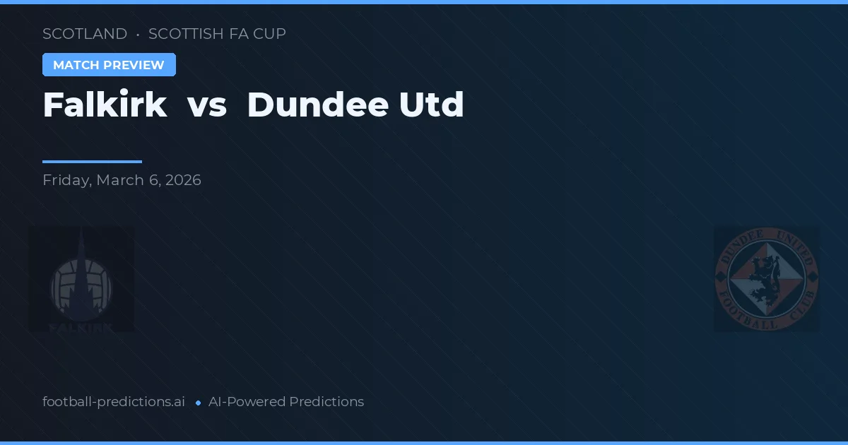 Falkirk vs Dundee United — prognóstico e prévia do jogo