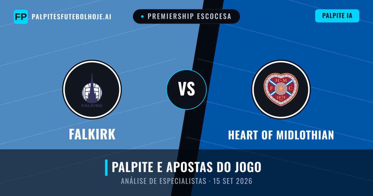 Falkirk vs Heart of Midlothian — prognóstico e prévia do jogo