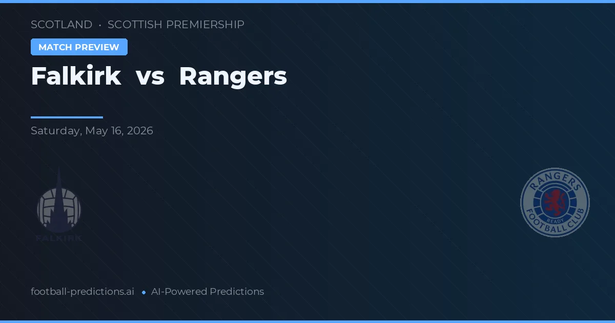 Falkirk vs Rangers — prognóstico e prévia do jogo