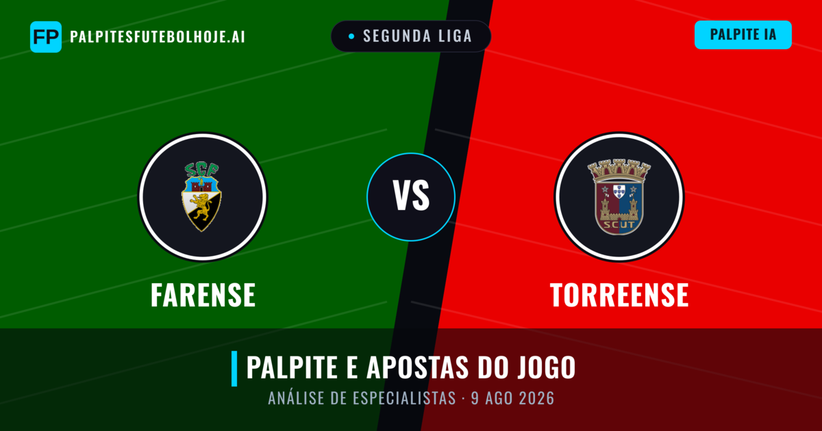 Farense vs Torreense — prognóstico e prévia do jogo