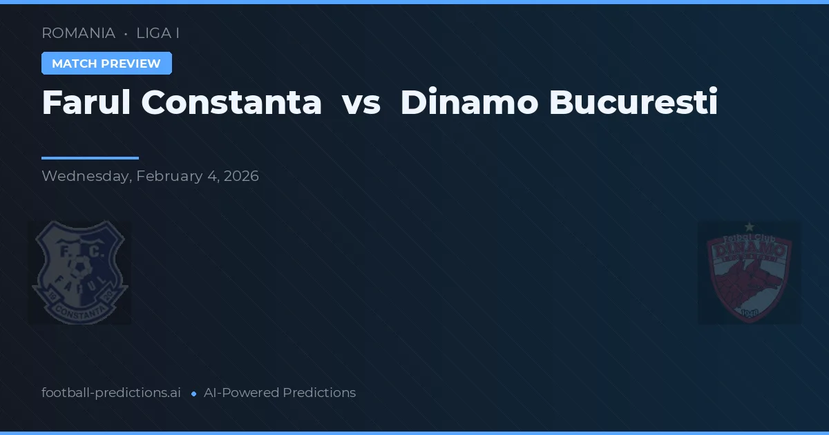 Farul Constanța vs Dinamo de Bucareste — prognóstico e prévia do jogo
