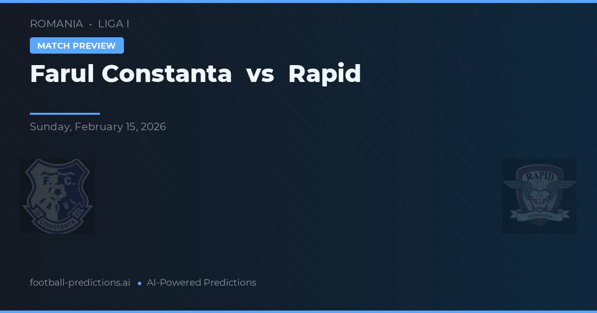 Farul Constanța vs Rapid — prognóstico e prévia do jogo