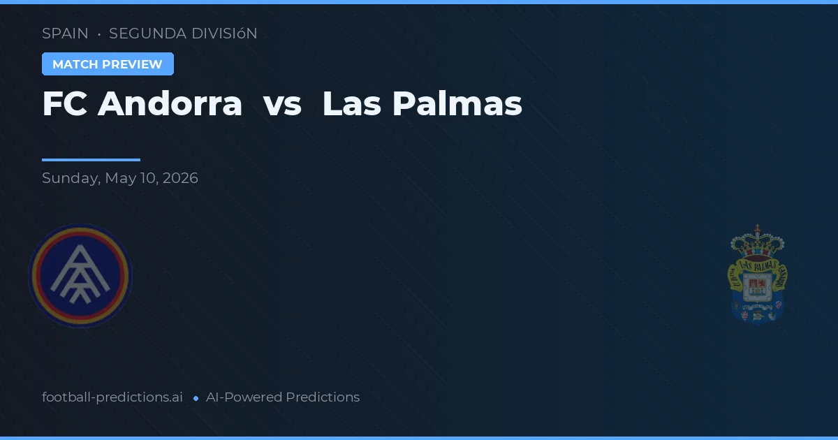 FC Andorra vs Las Palmas — prognóstico e prévia do jogo