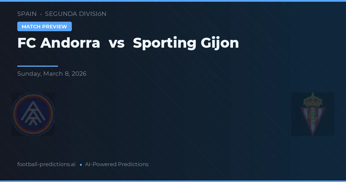 FC Andorra vs Sporting Gijón — prognóstico e prévia do jogo