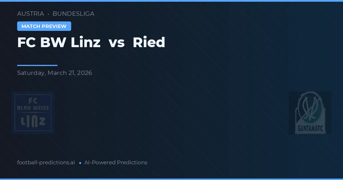FC Linz vs Ried — prognóstico e prévia do jogo