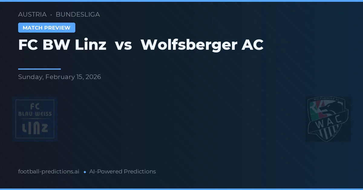 FC Linz vs Wolfsberger AC — prognóstico e prévia do jogo