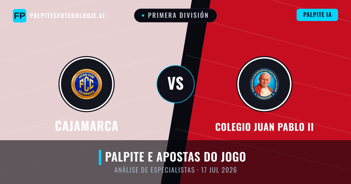 Cajamarca vs Colegio Juan Pablo II — prognóstico e prévia do jogo