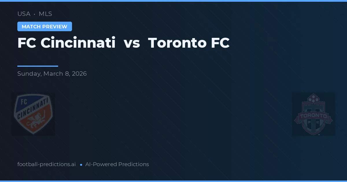 FC Cincinnati vs Toronto FC — prognóstico e prévia do jogo