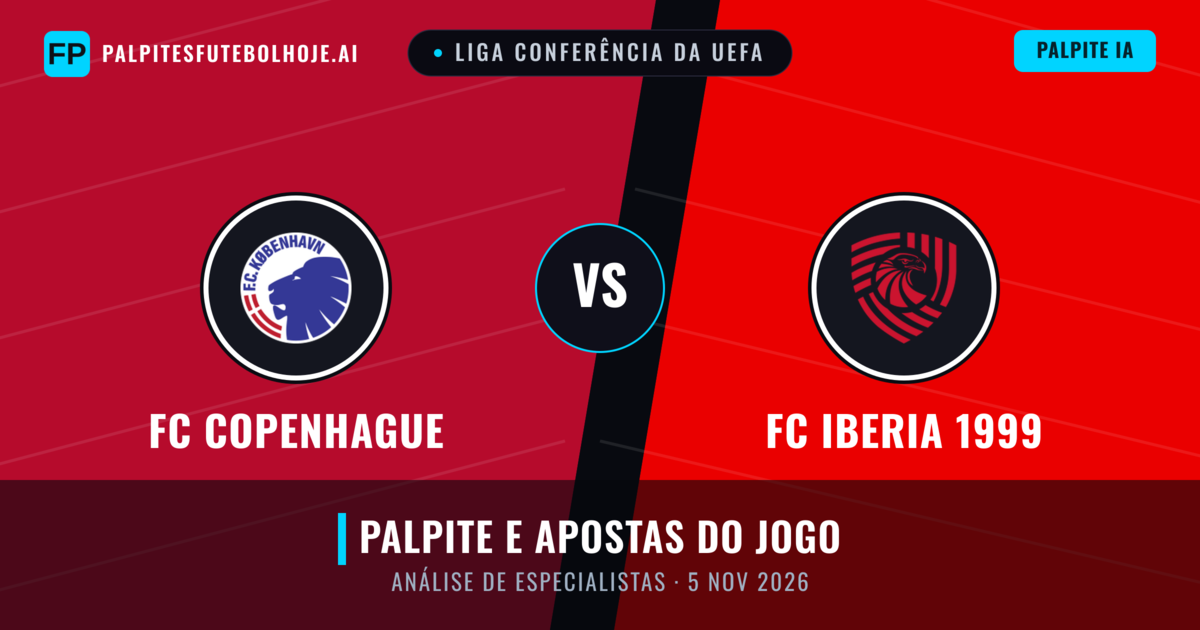 FC Copenhague vs FC Iberia 1999 — prognóstico e prévia do jogo