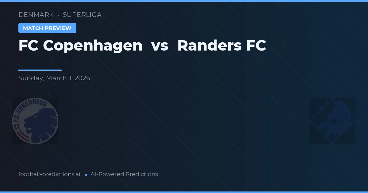 FC Copenhague vs Randers FC — prognóstico e prévia do jogo