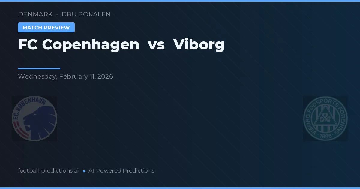 FC Copenhague vs Viborg FF — prognóstico e prévia do jogo