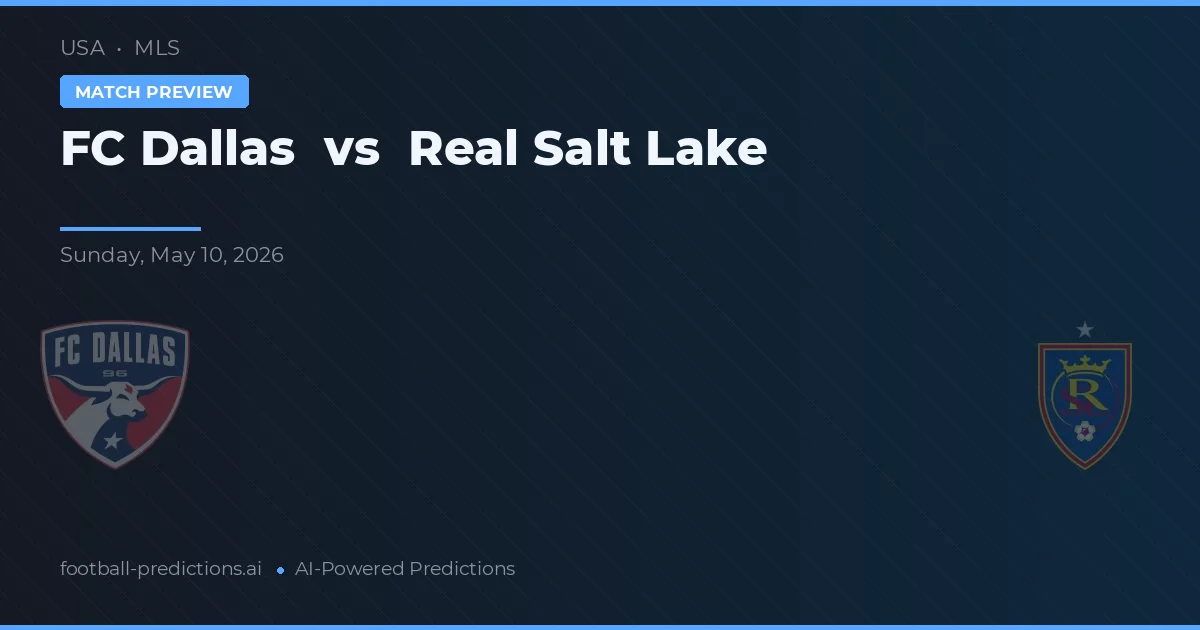 FC Dallas vs Real Salt Lake — prognóstico e prévia do jogo