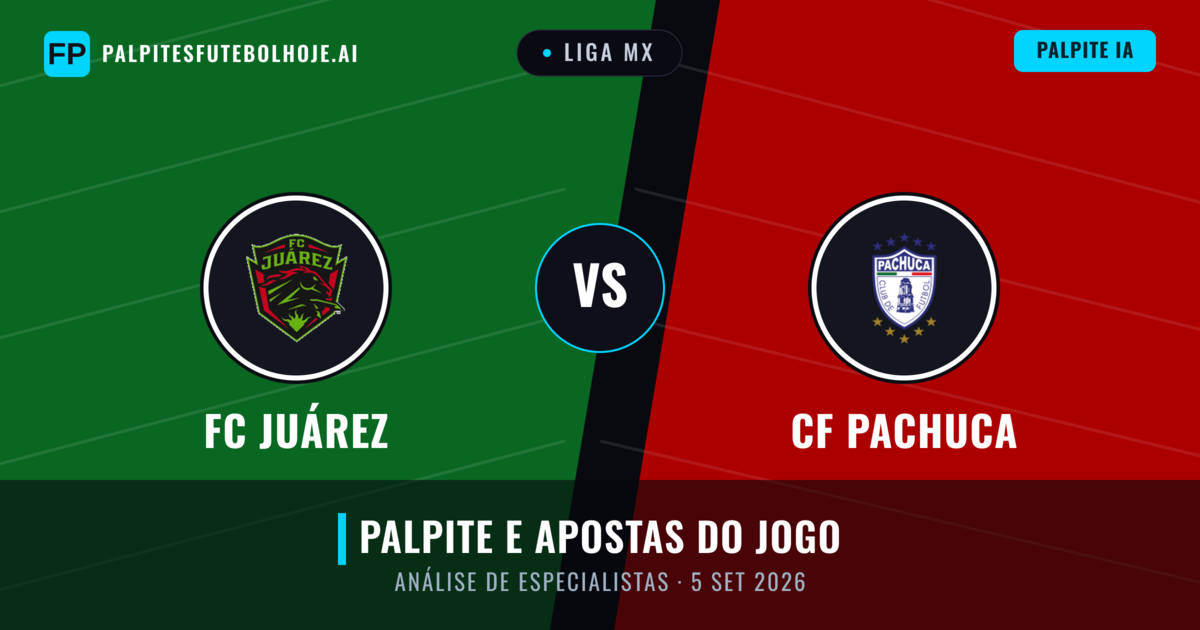 FC Juárez vs CF Pachuca — prognóstico e prévia do jogo