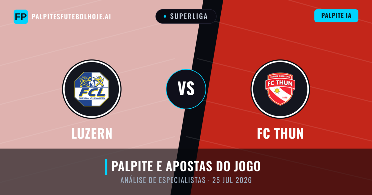 Luzern vs FC Thun — prognóstico e prévia do jogo
