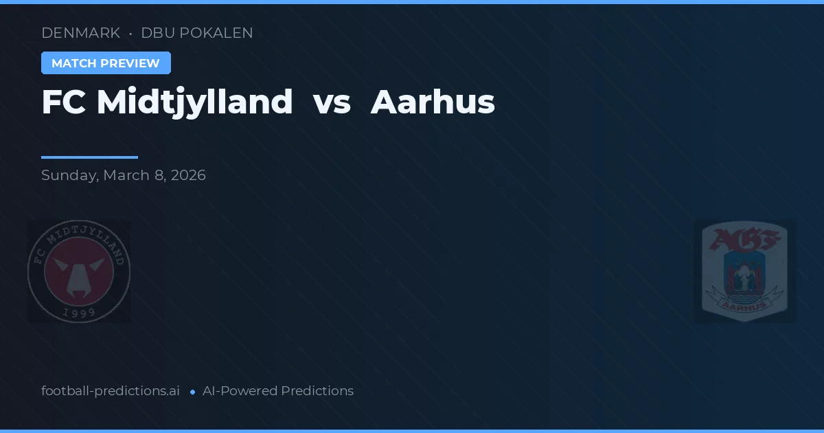 FC Midtjylland vs Aarhus — prognóstico e prévia do jogo