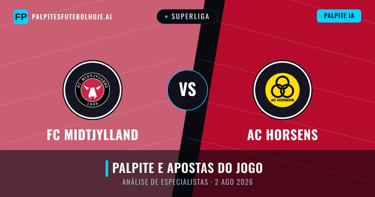 FC Midtjylland vs AC Horsens — prognóstico e prévia do jogo