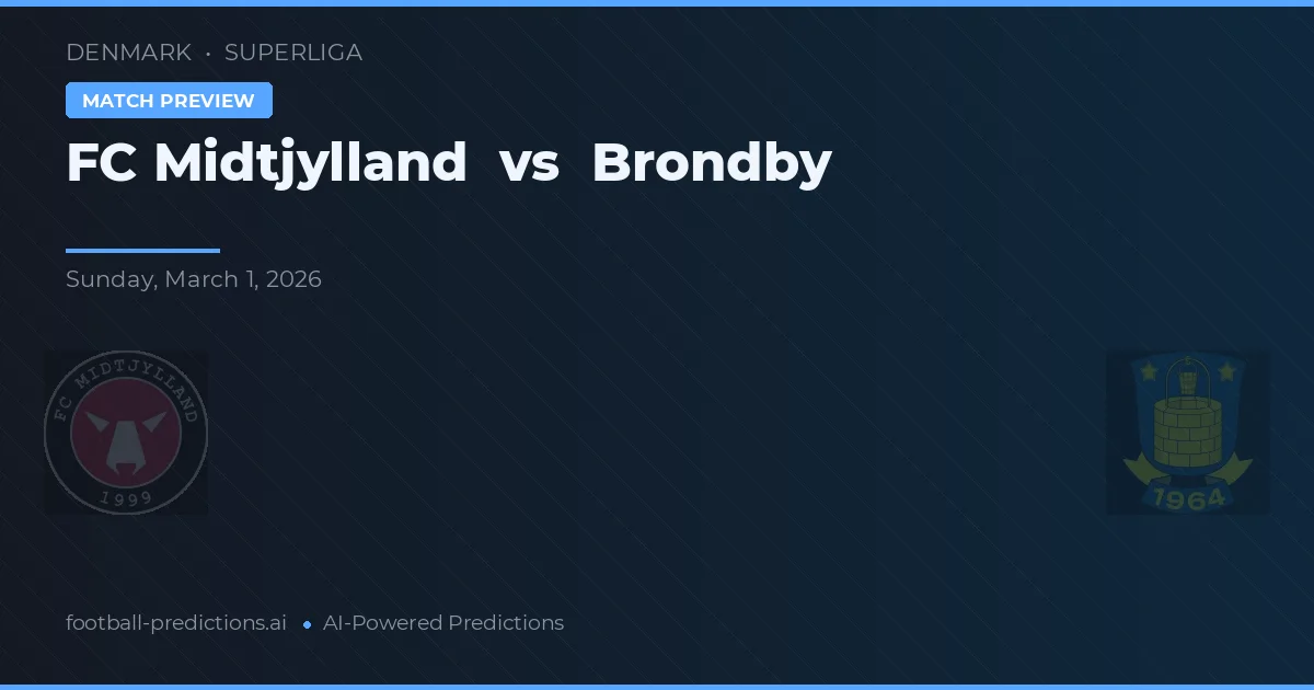 FC Midtjylland vs Brøndby — prognóstico e prévia do jogo