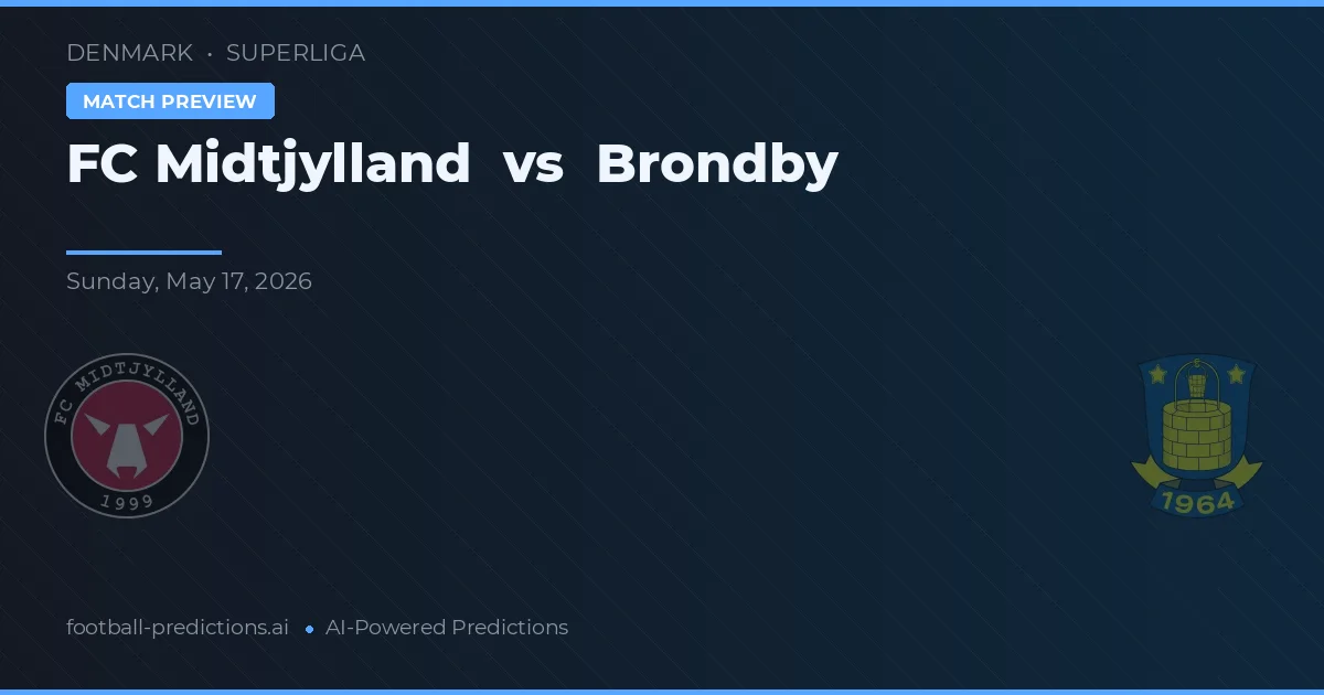 FC Midtjylland vs Brøndby — prognóstico e prévia do jogo