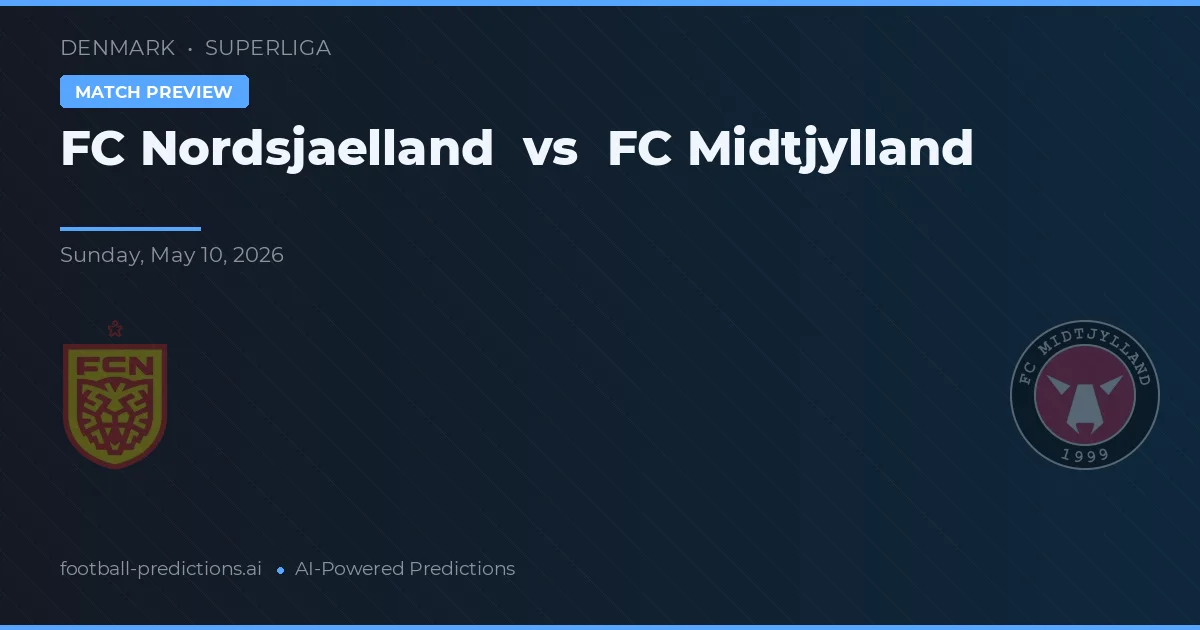 FC Nordsjælland vs FC Midtjylland — prognóstico e prévia do jogo