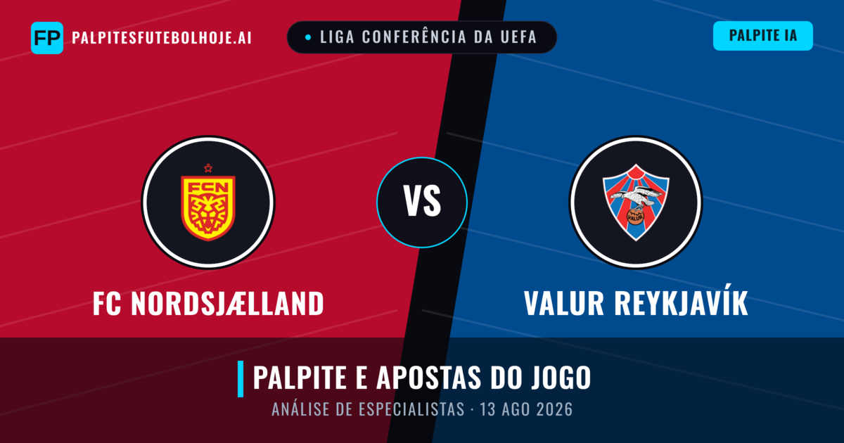 FC Nordsjælland vs Valur Reykjavík — prognóstico e prévia do jogo