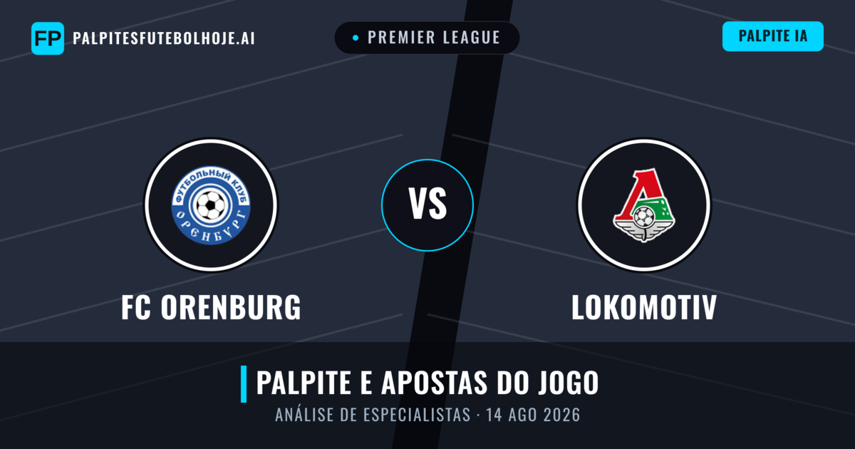 FC Orenburg vs Lokomotiv — prognóstico e prévia do jogo