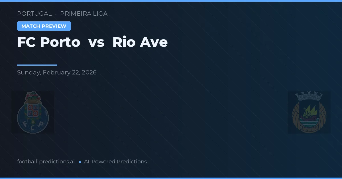 FC Porto vs Rio Ave — prognóstico e prévia do jogo