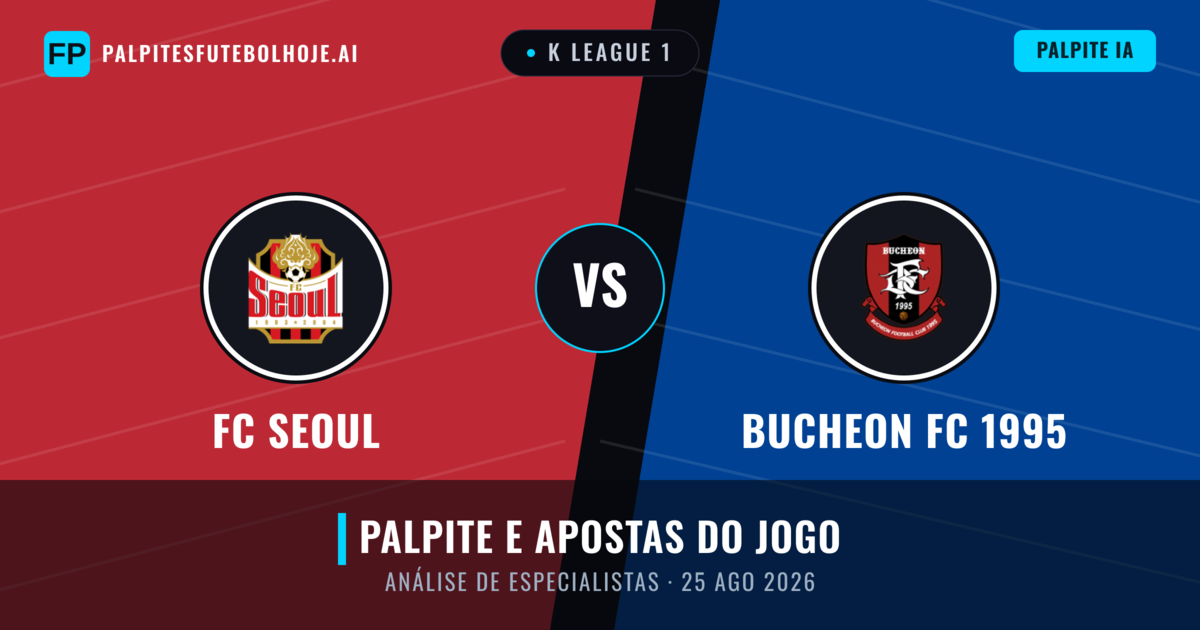 FC Seoul vs Bucheon FC 1995 — prognóstico e prévia do jogo