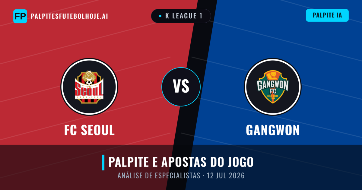 FC Seoul vs Gangwon — prognóstico e prévia do jogo