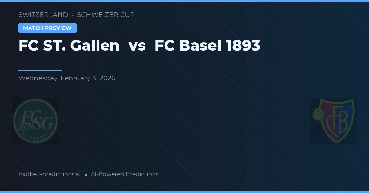 FC St. Gallen vs FC Basel 1893 — prognóstico e prévia do jogo
