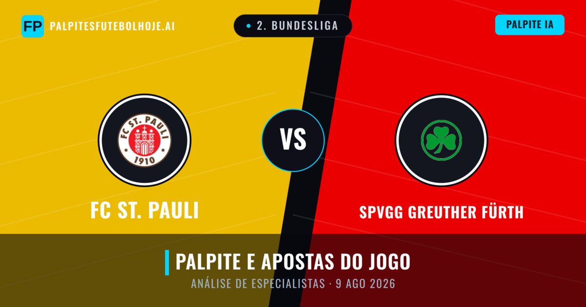 FC St. Pauli vs SpVgg Greuther Fürth — prognóstico e prévia do jogo