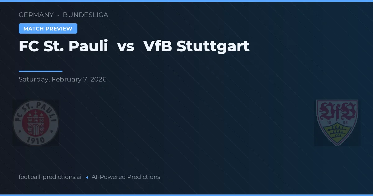 FC St. Pauli vs VfB Stuttgart — prognóstico e prévia do jogo